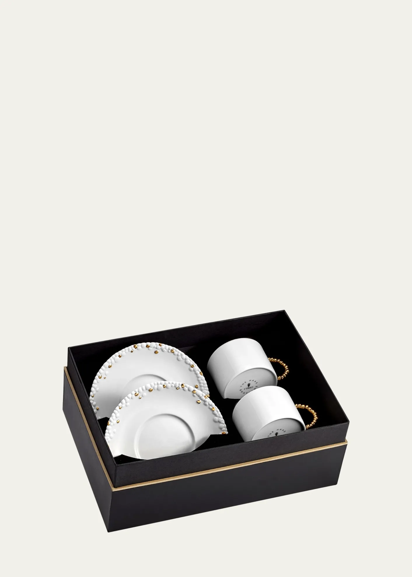 L'ObjetHaas Mojave Teacup + Saucers, Set of 2