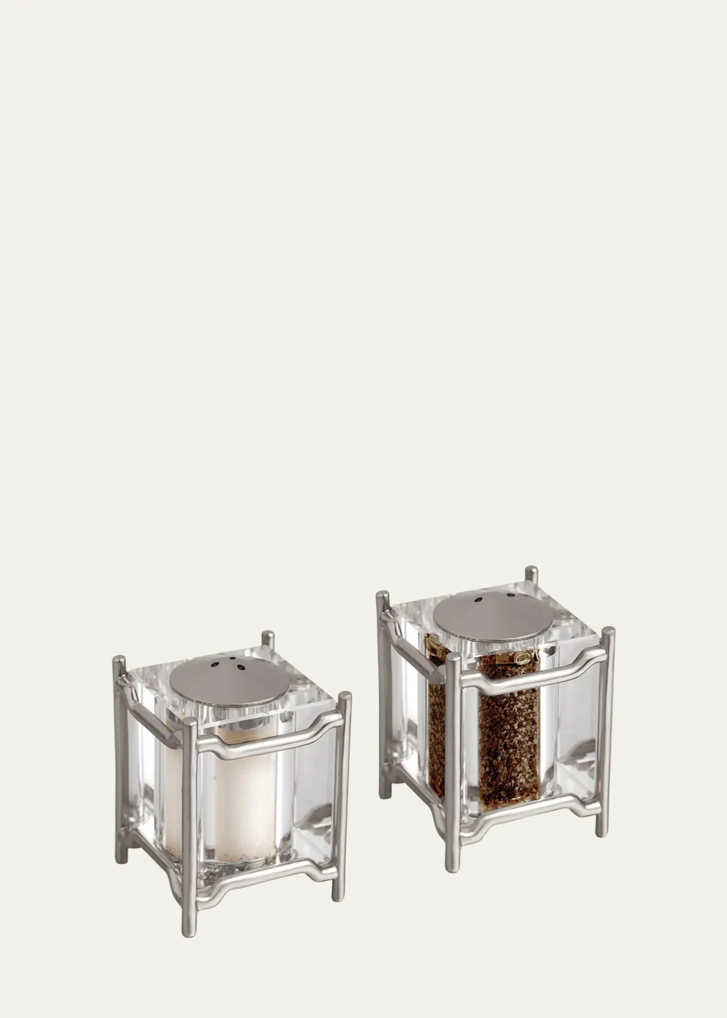 L'ObjetHan Platinum Salt & Pepper Shakers, Set of 2