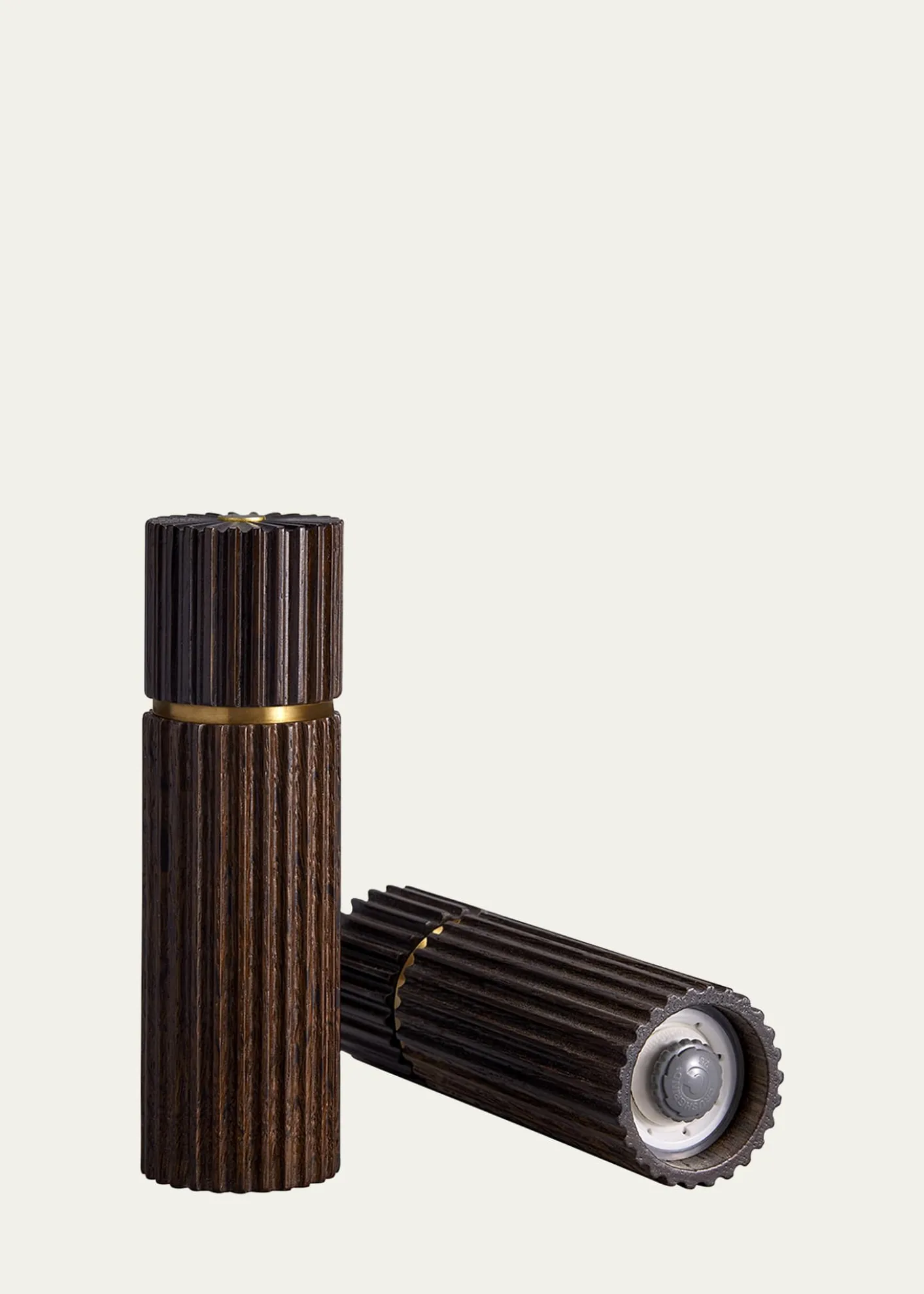 L'ObjetIonic Salt & Pepper Mills, Smoked Oak