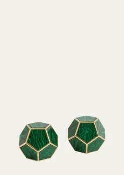 L'ObjetMalachite Pentagon Spice Jewels, Set of 2