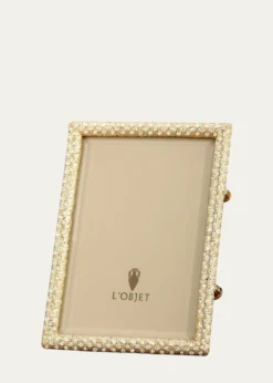 L'ObjetPave Gold 4" x 6" Picture Frame