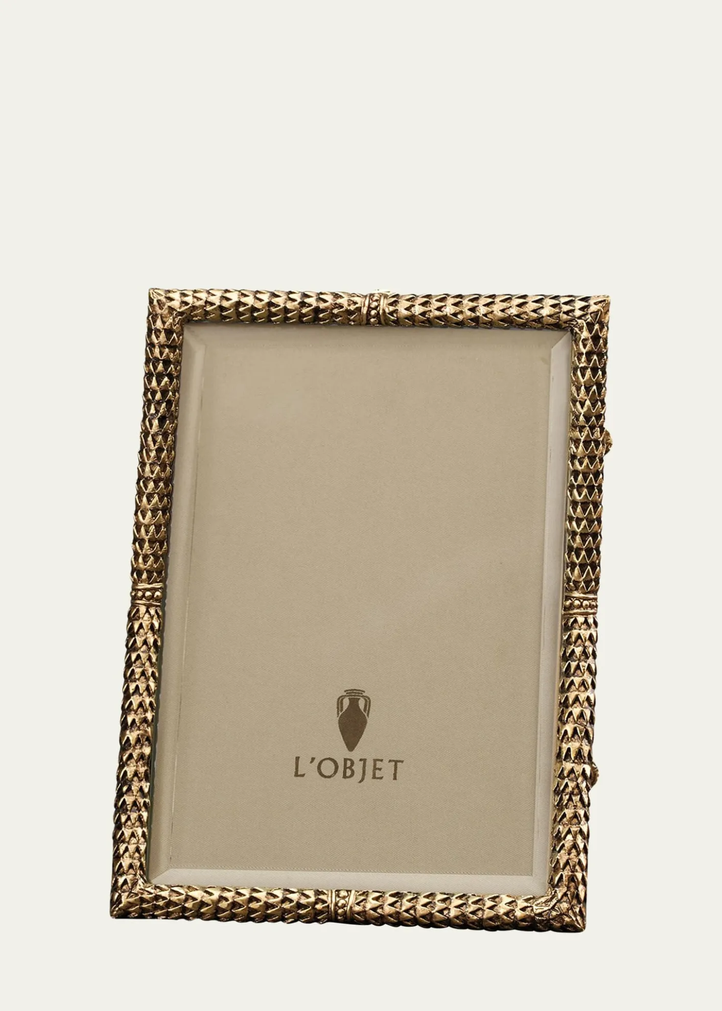 L'ObjetScales 24k Gold-Plated Picture Frame, 4" x 6"