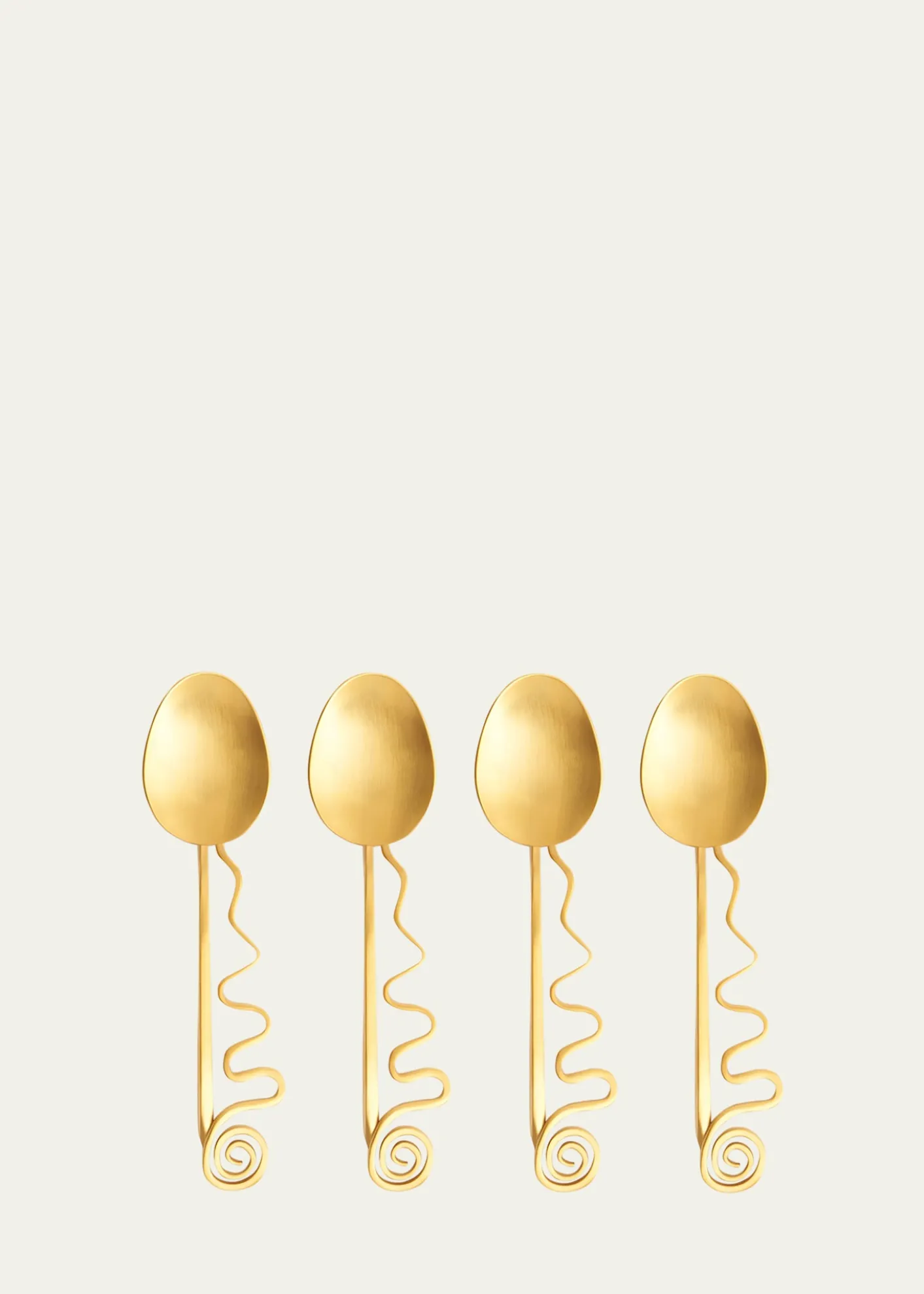 L'ObjetSpirale Cocktail Spoons, Set of 4