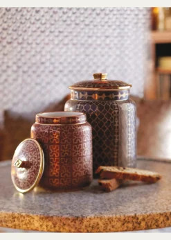 L'Objetx Fortuny Ashanti Medium Canister, 9"