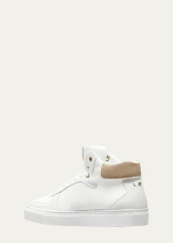 LOCIEleven Colorblock High-Top Court Sneakers - Made with Recycled Nylon