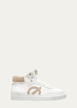 LOCIEleven Colorblock High-Top Court Sneakers - Made with Recycled Nylon
