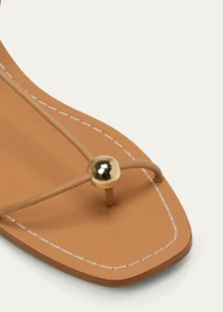 Loeffler RandallLara Strappy Leather Dome Sandals
