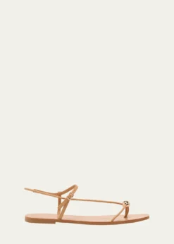 Loeffler RandallLara Strappy Leather Dome Sandals