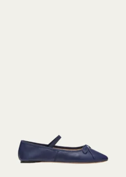 Loeffler RandallLeonie Lambskin Bow Ballerina Flats