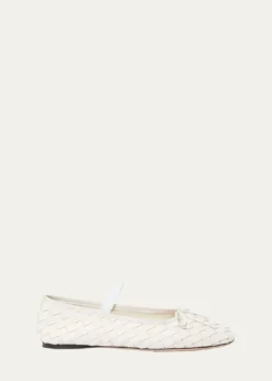 Loeffler RandallLeonie Woven Lambskin Leather Ballerina Flats