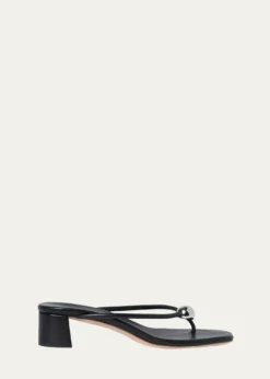 Loeffler RandallOdessa Leather Heeled Mules