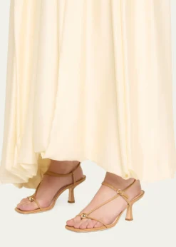 Loeffler RandallTriana Strappy Leather Dome Sandals