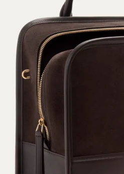 LoeweAmazona 180 Large Top-Handle Bag in Suede