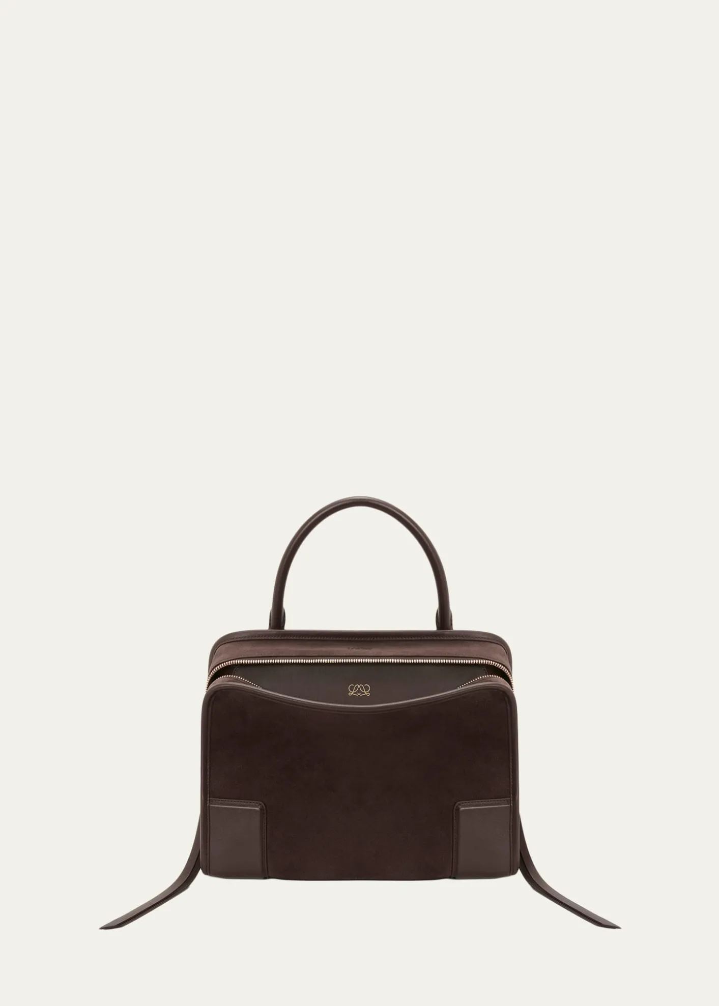 LoeweAmazona 180 Medium Top-Handle Bag in Suede