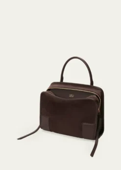 LoeweAmazona 180 Medium Top-Handle Bag in Suede