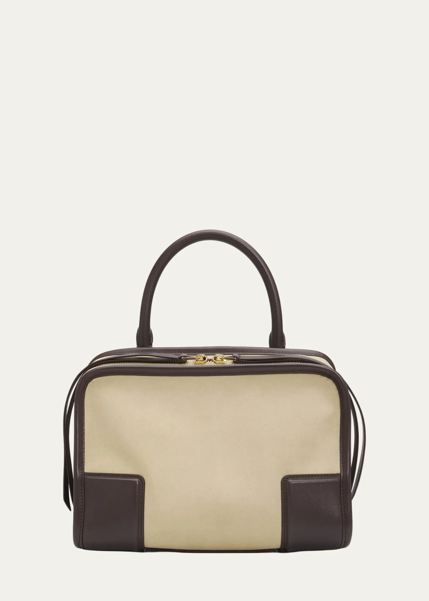 LoeweAmazona 180 Top-Handle Bag in Suede & Leather