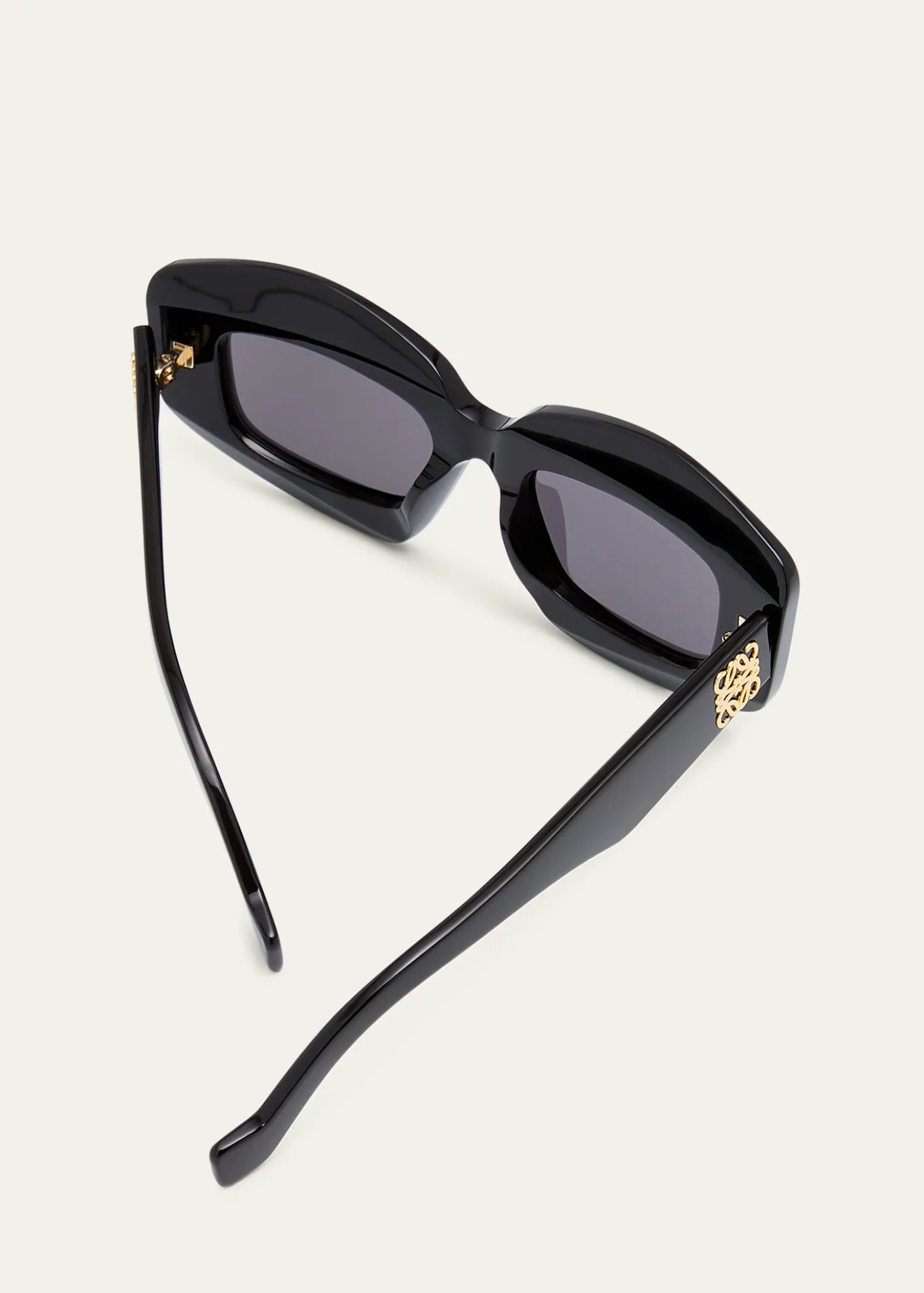 LoeweAnagram Acetate Rectangle Sunglasses