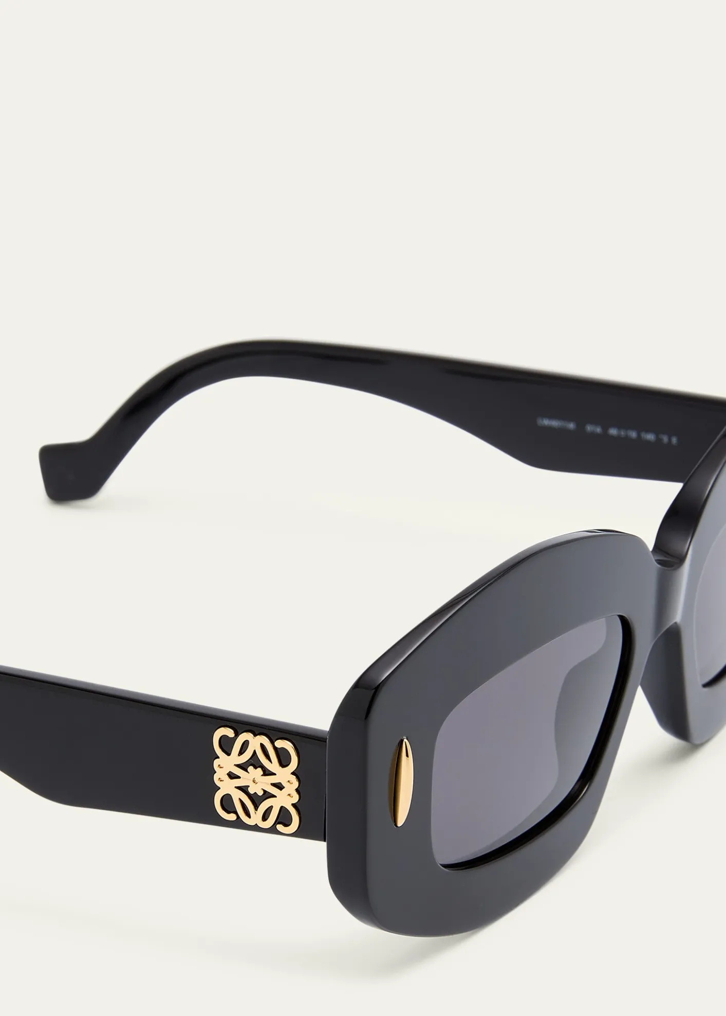 LoeweAnagram Acetate Rectangle Sunglasses