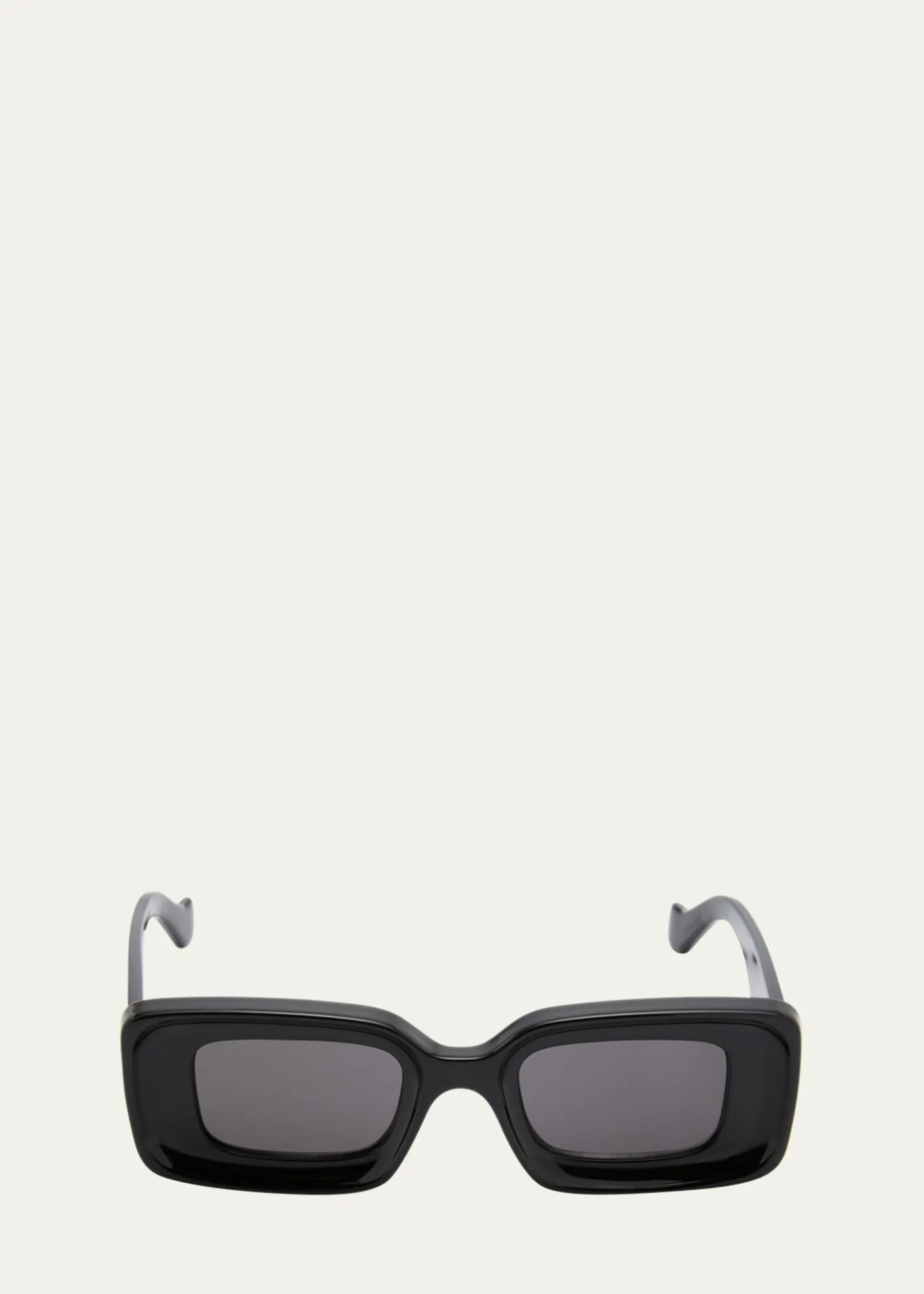 LoeweAnagram Beveled Acetate Rectangle Sunglasses