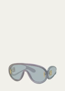 LoeweAnagram Injected Plastic Shield Aviator Sunglasses