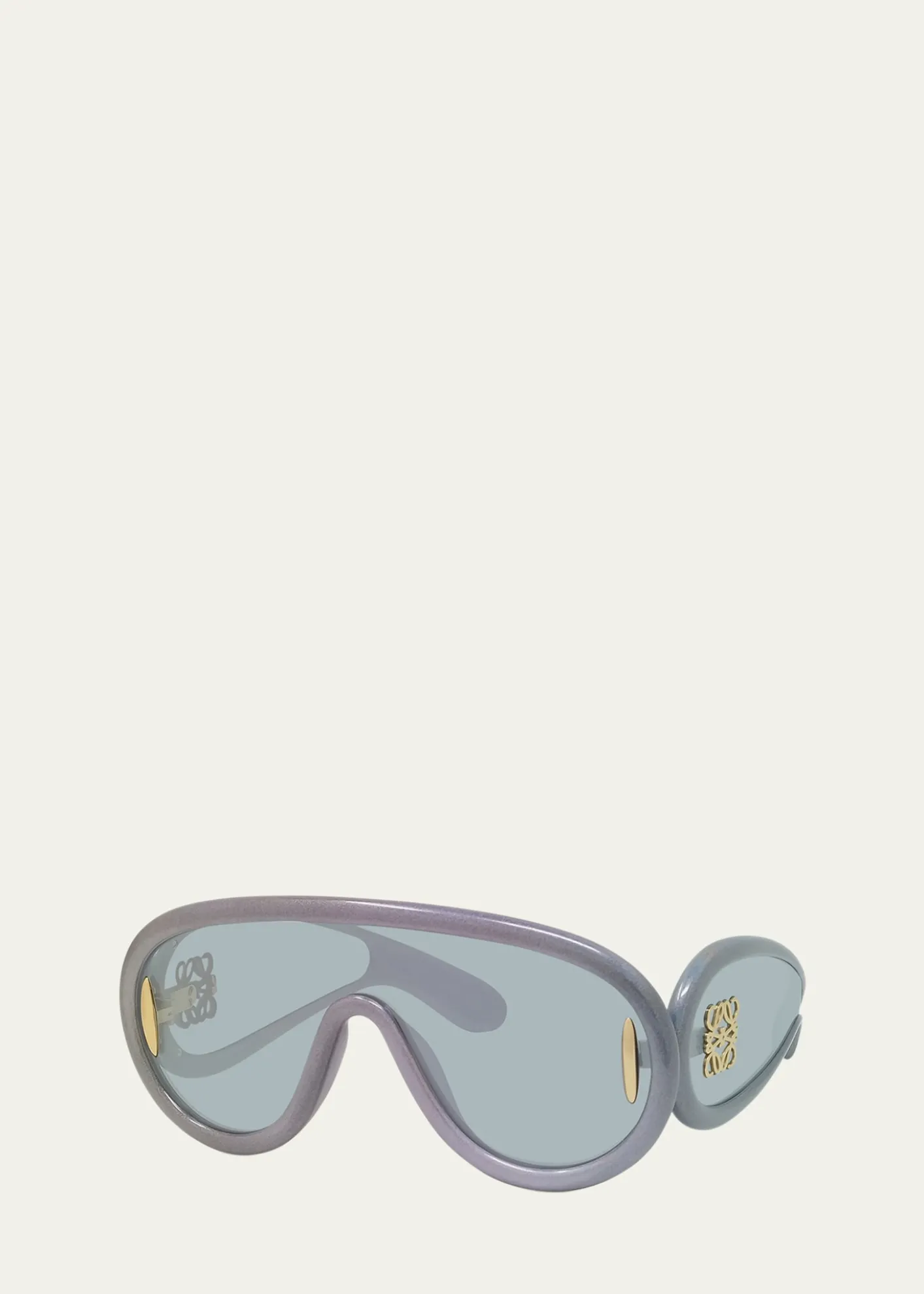 LoeweAnagram Injected Plastic Shield Aviator Sunglasses