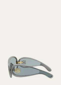 LoeweAnagram Injected Plastic Shield Aviator Sunglasses