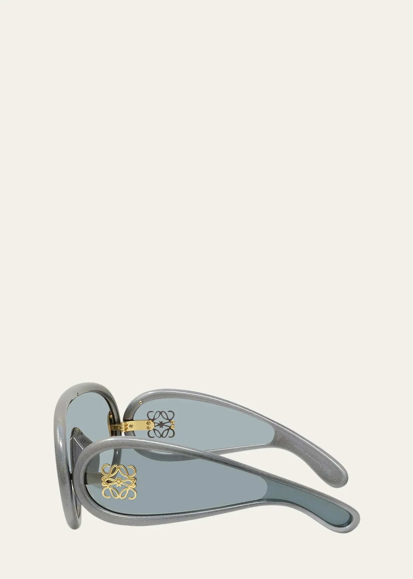 LoeweAnagram Injected Plastic Shield Aviator Sunglasses
