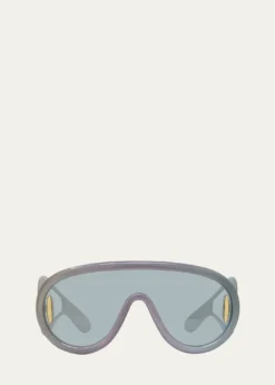 LoeweAnagram Injected Plastic Shield Aviator Sunglasses