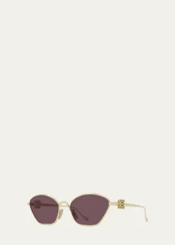 LoeweAnagram Metal Cat-Eye Sunglasses