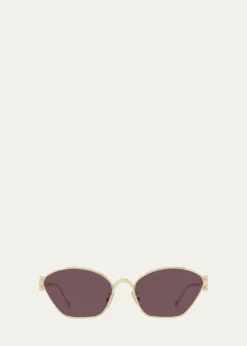 LoeweAnagram Metal Cat-Eye Sunglasses