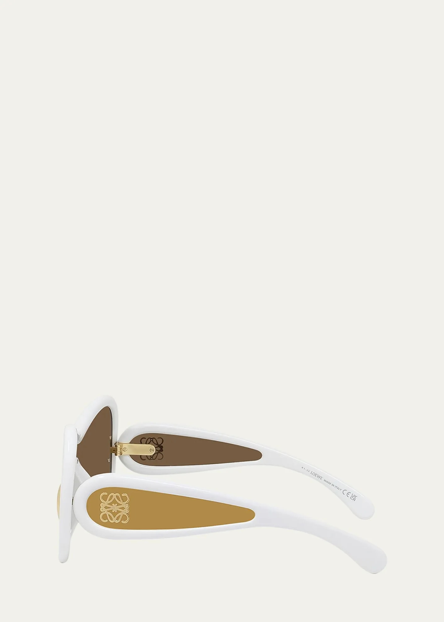 LoeweAnagram Mirrored Acetate Shield Sunglasses