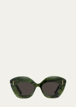 LoeweAnagram Acetate Butterfly Sunglasses