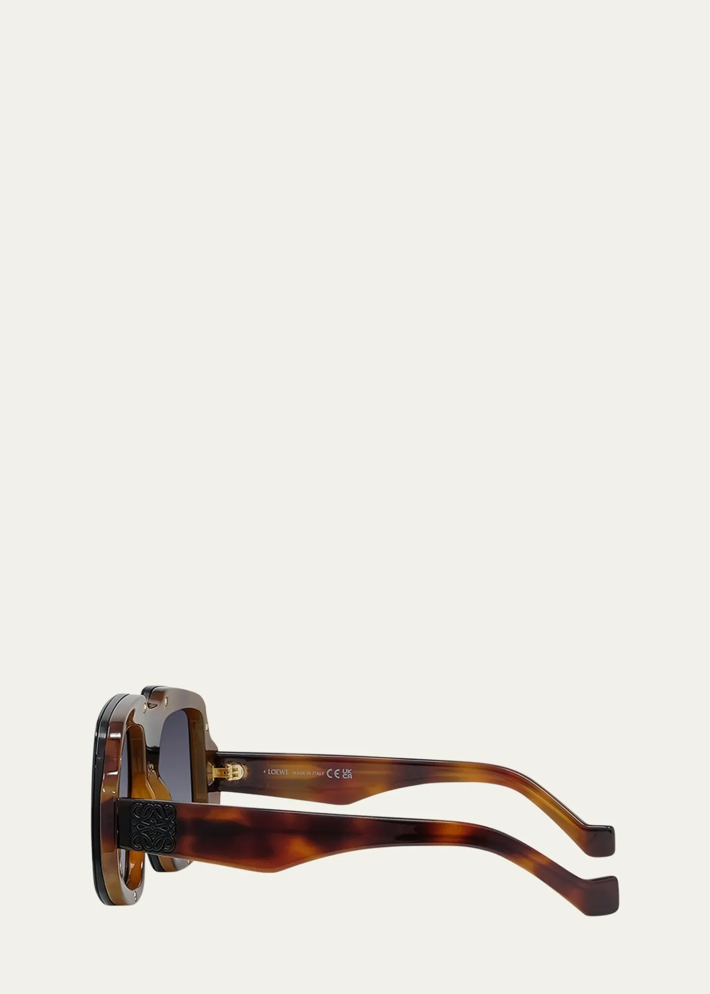 LoeweAnagram Acetate Shield Sunglasses