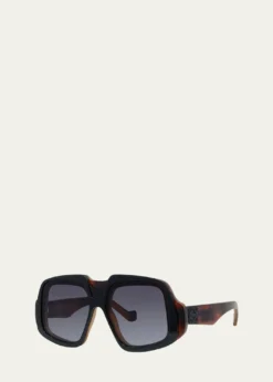 LoeweAnagram Acetate Shield Sunglasses