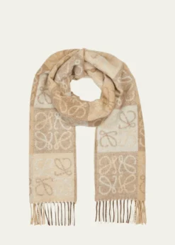 LoeweAnagram Logo Cashmere-Blend Scarf