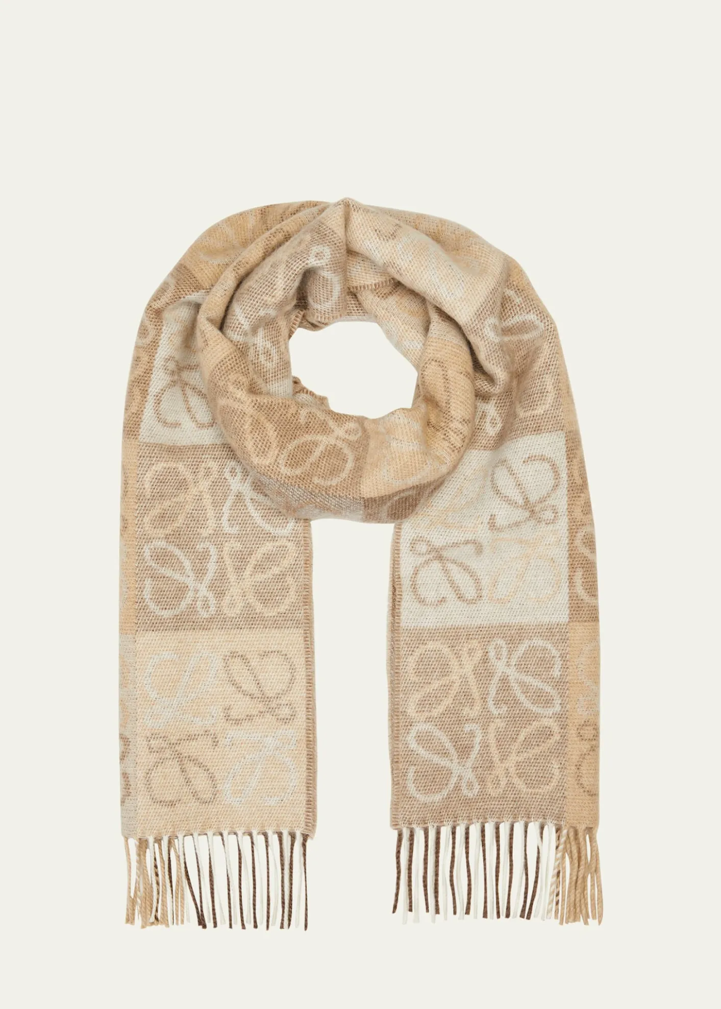 LoeweAnagram Logo Cashmere-Blend Scarf