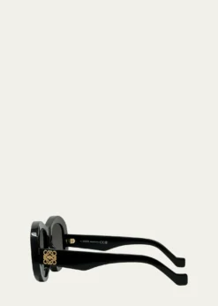 LoeweAnagram 51mm Beveled Acetate Pentagon Sunglasses
