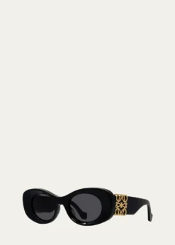 LoeweAnagram 49mm Oval Sunglasses