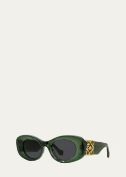 LoeweAnagram 49mm Oval Sunglasses