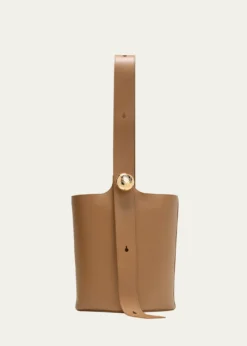 LoeweAnagram Pebble Leather Bucket Bag