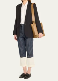 LoeweAnagram Pebble Leather Bucket Bag