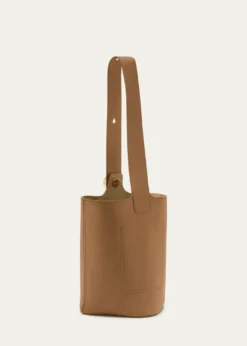 LoeweAnagram Pebble Leather Bucket Bag