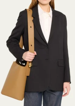 LoeweAnagram Pebble Leather Bucket Bag