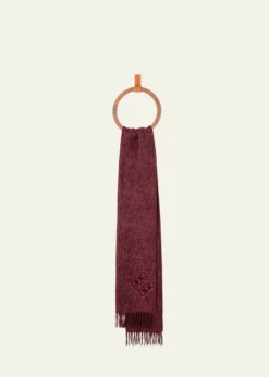 LoeweAnagram-Print Wool Blend Scarf