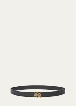 LoeweAnagram Reversible Grained Leather Belt