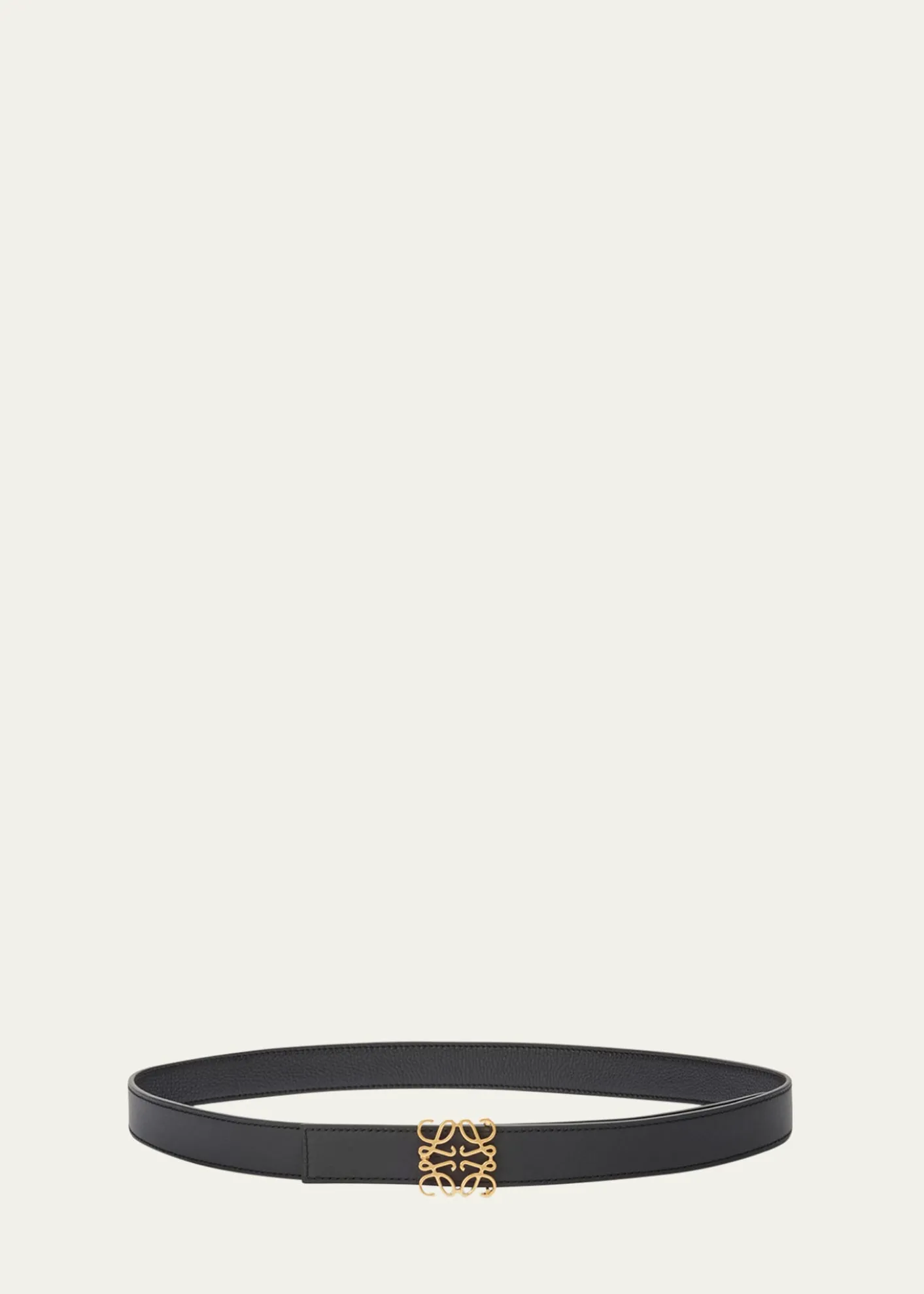 LoeweAnagram Reversible Grained Leather Belt