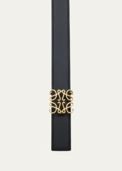 LoeweAnagram Reversible Grained Leather Belt