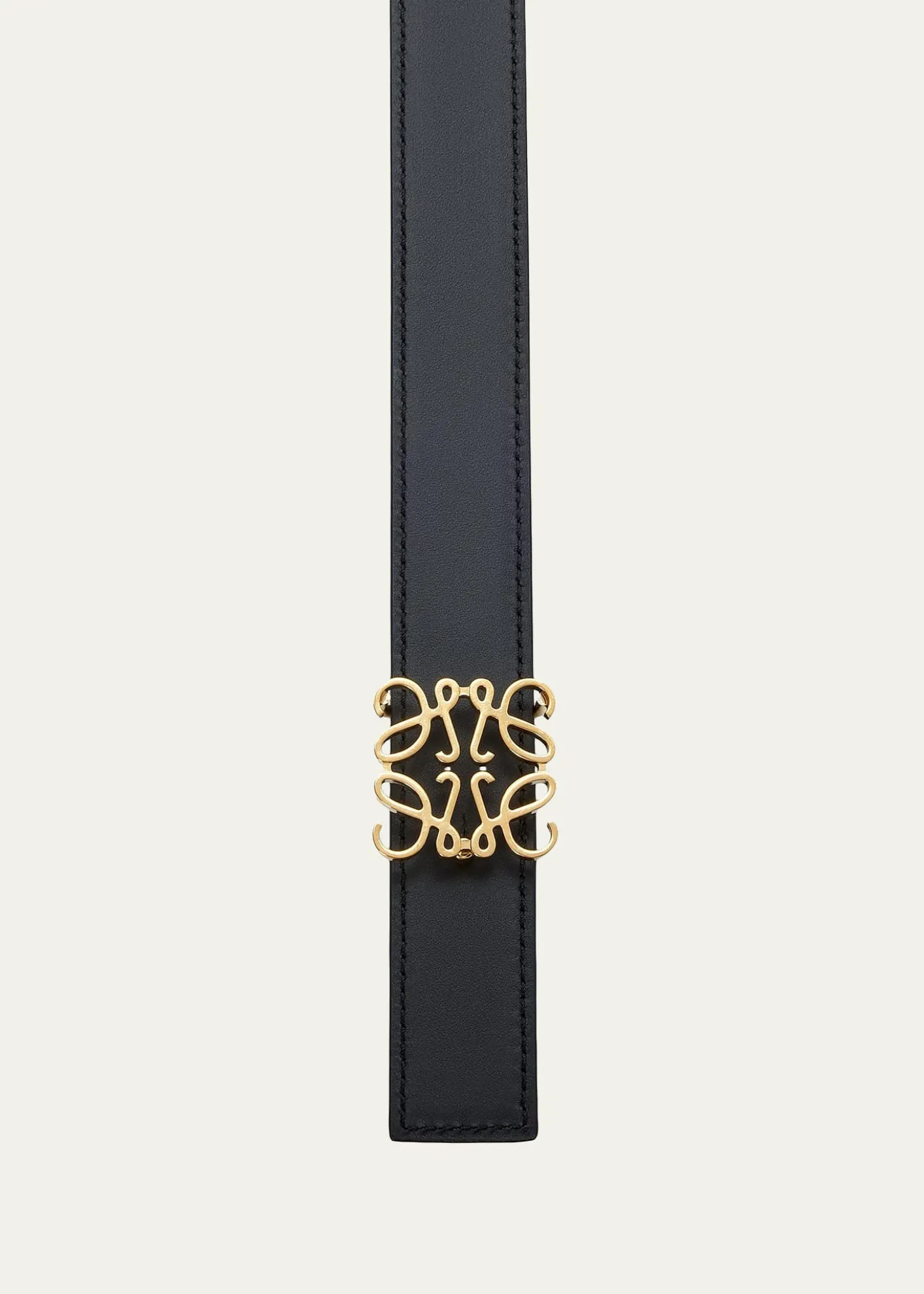 LoeweAnagram Reversible Grained Leather Belt