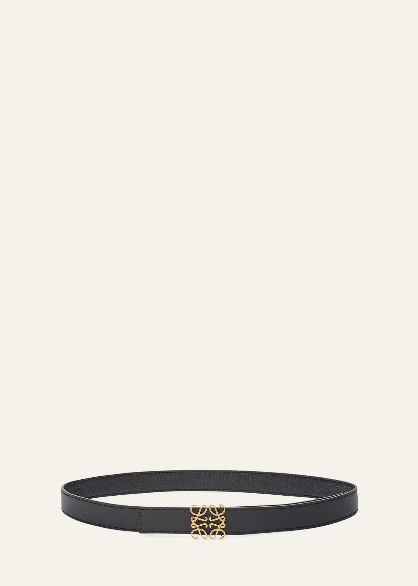 LoeweAnagram Reversible Grained Leather Belt