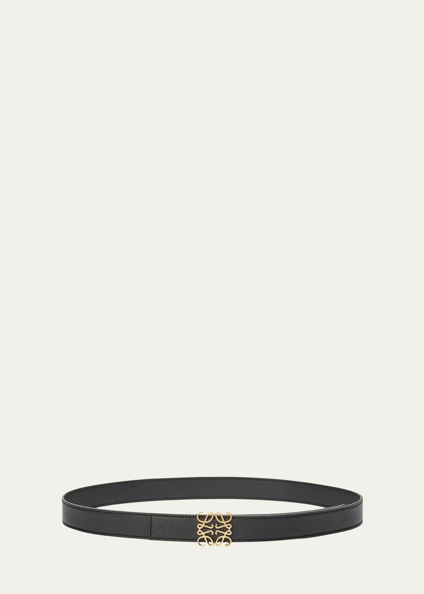 LoeweAnagram Reversible Grained Leather Belt
